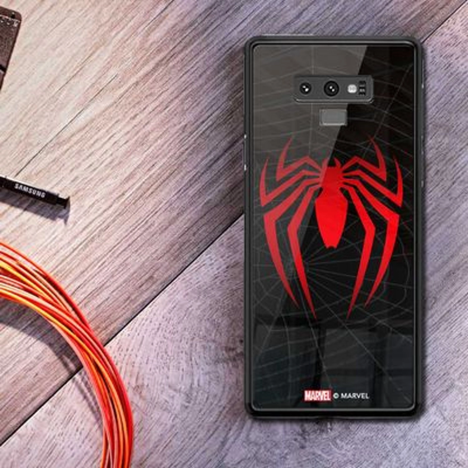 Spiderman Red Logo Cover for Galaxy Note 9