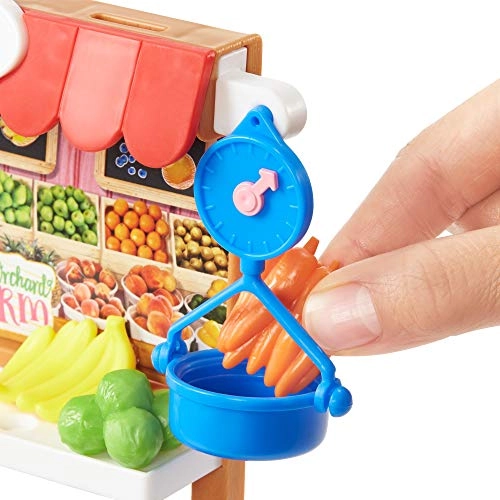 Playset Farm Market - Doll Red Dress Ages 3+