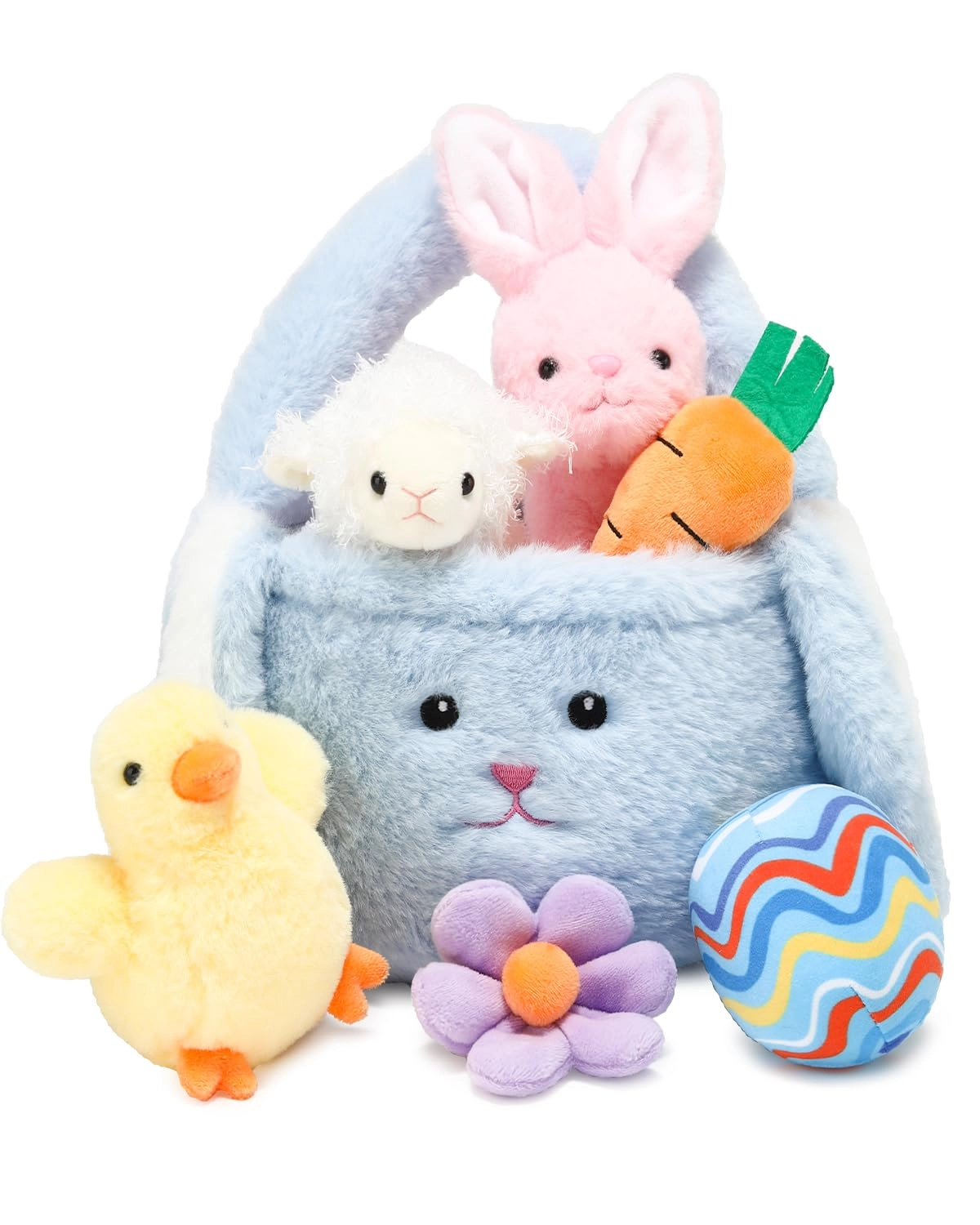 vposyako Easter Basket Eggs Playset