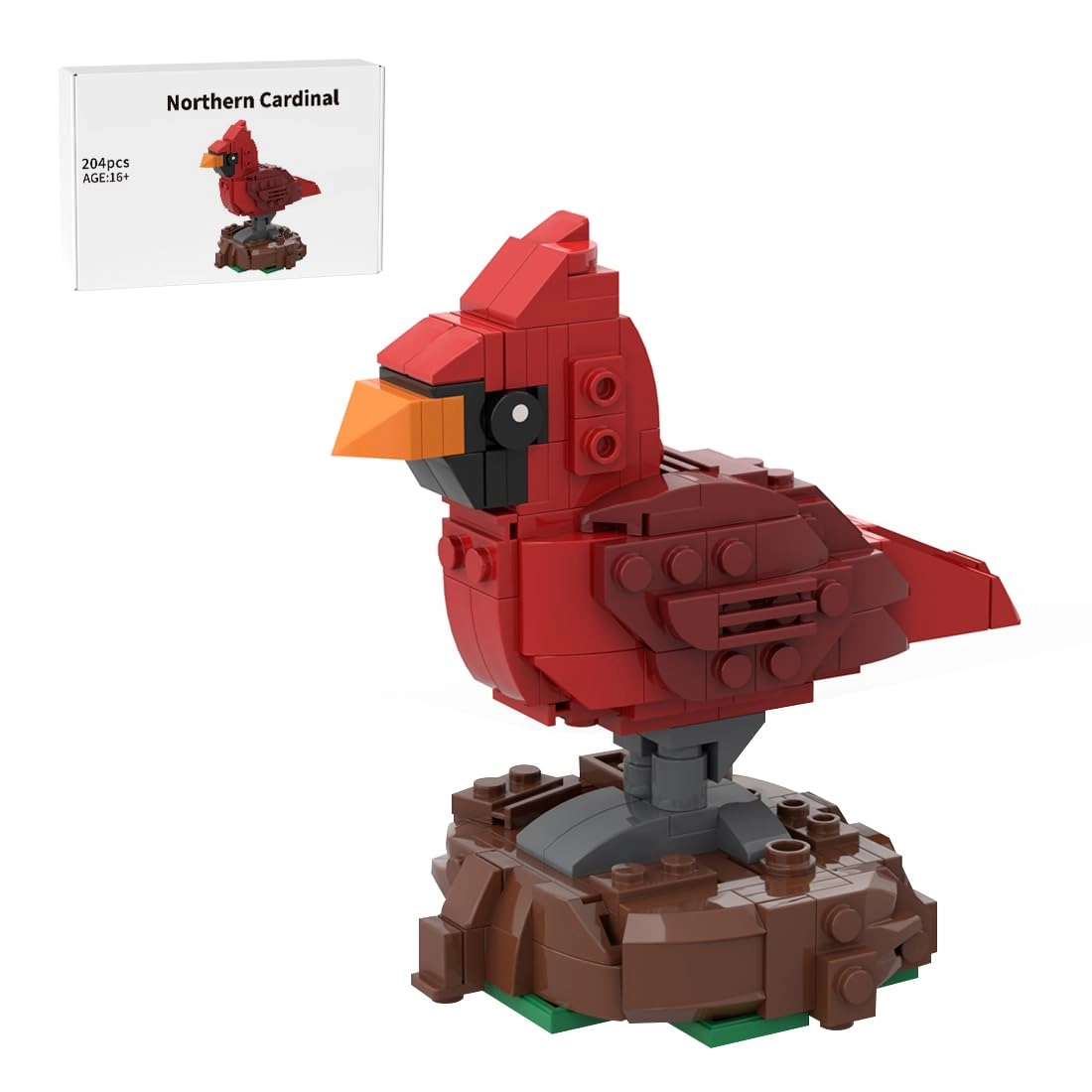 WOWOBONTOY Northern Cardinal - 204 pcs