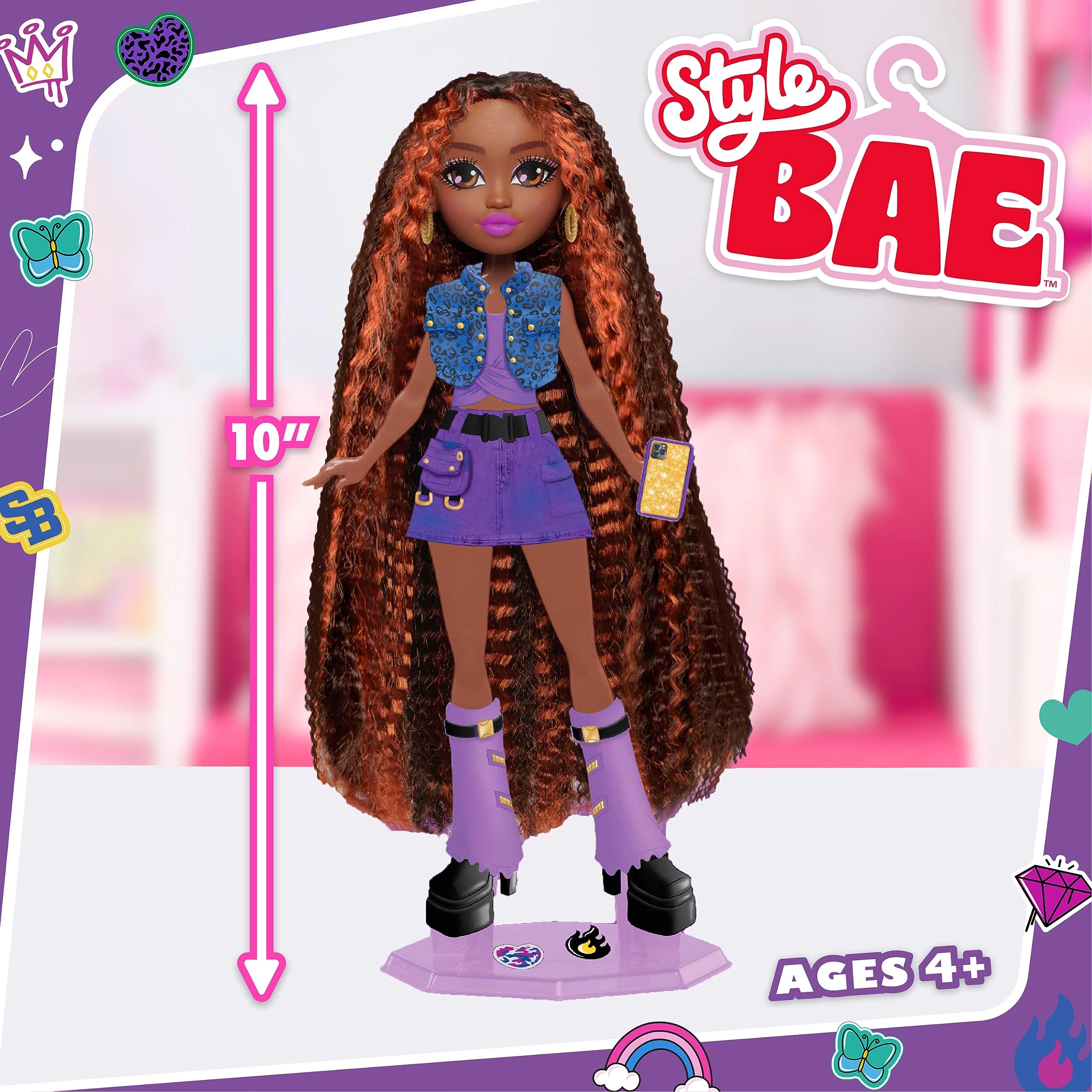 Harper Fashion Doll - 10-Inch 28-Pieces Ages 4+