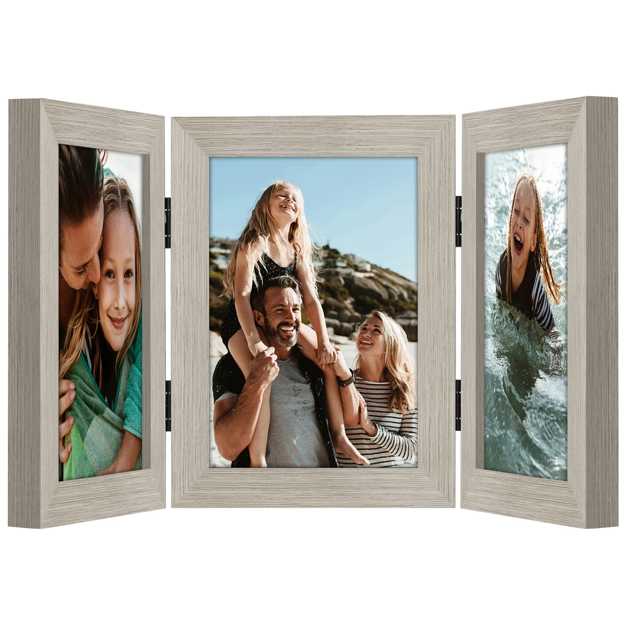 Hinged 3 Picture Frame - 5X7