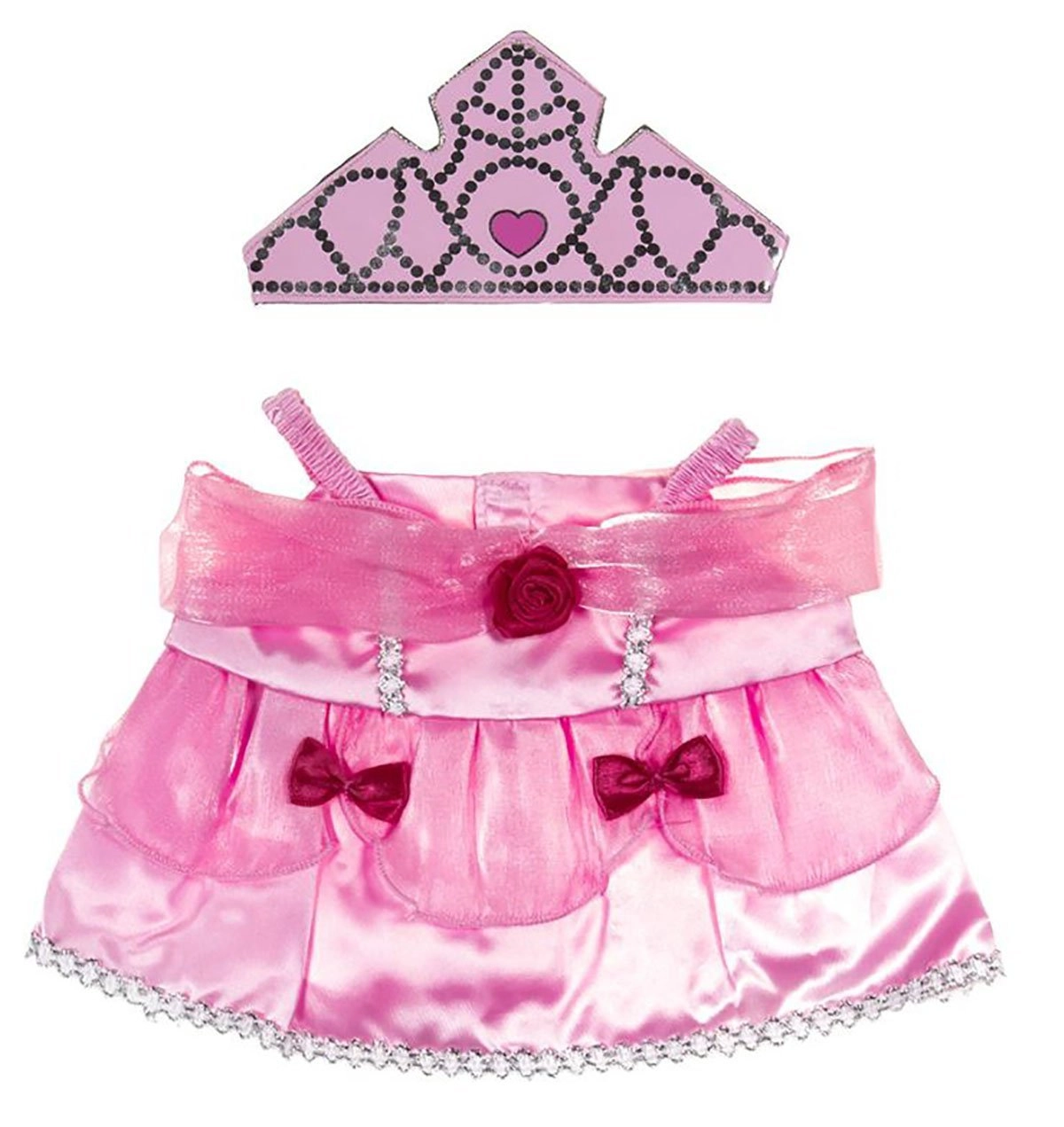 MZA STORES Princess Dress Outfit Teddy Bear Clothes - Fits Most 14" - 18" Build-a-Bear
