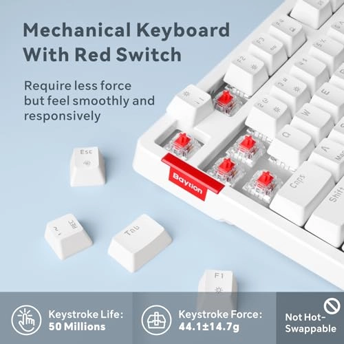 Mechanical Gaming Keyboard - 98 Keys Wired