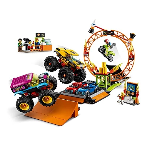 City Stuntz Stunt Show Arena (60295) - 7 minifigures flywheel-powered motorbike