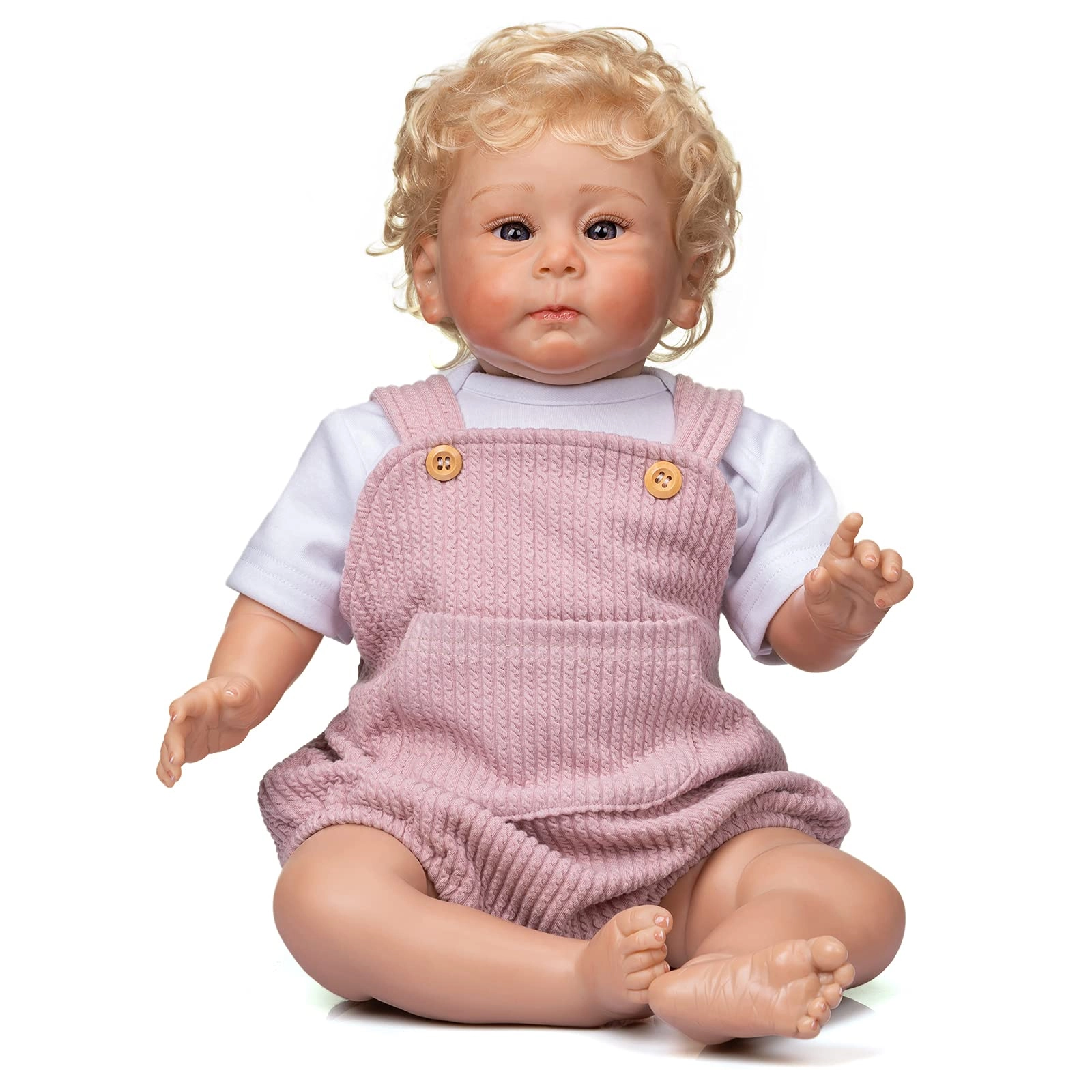 Enjoy with Love Huxley Reborn Baby Doll - 58CM Silicone vinyl Rooted Blonde Hair