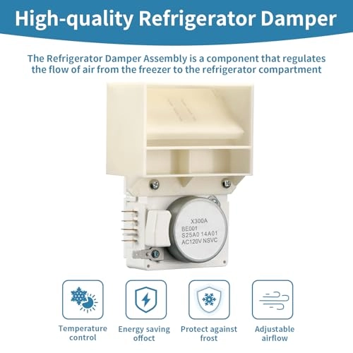 Refrigerator Damper - Crosley Frigidaire White-Westinghouse