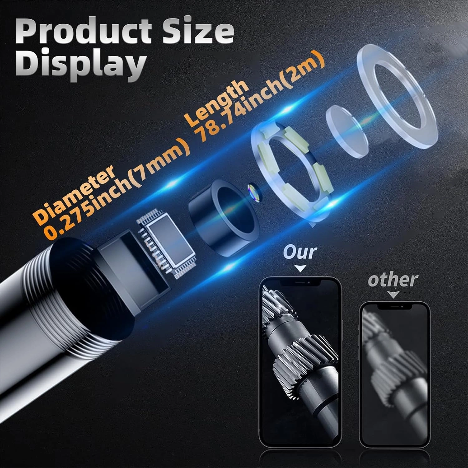 Endoscope Camera - 8 mm 5 m