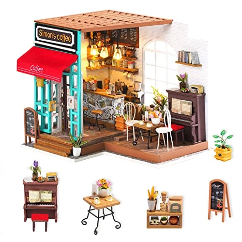 DIY Miniature Dollhouse Kit - Simon's Time Cafe