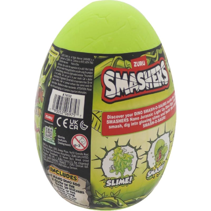 Smashers Nano Jurassic Light Up Dino - 3 Years and Above