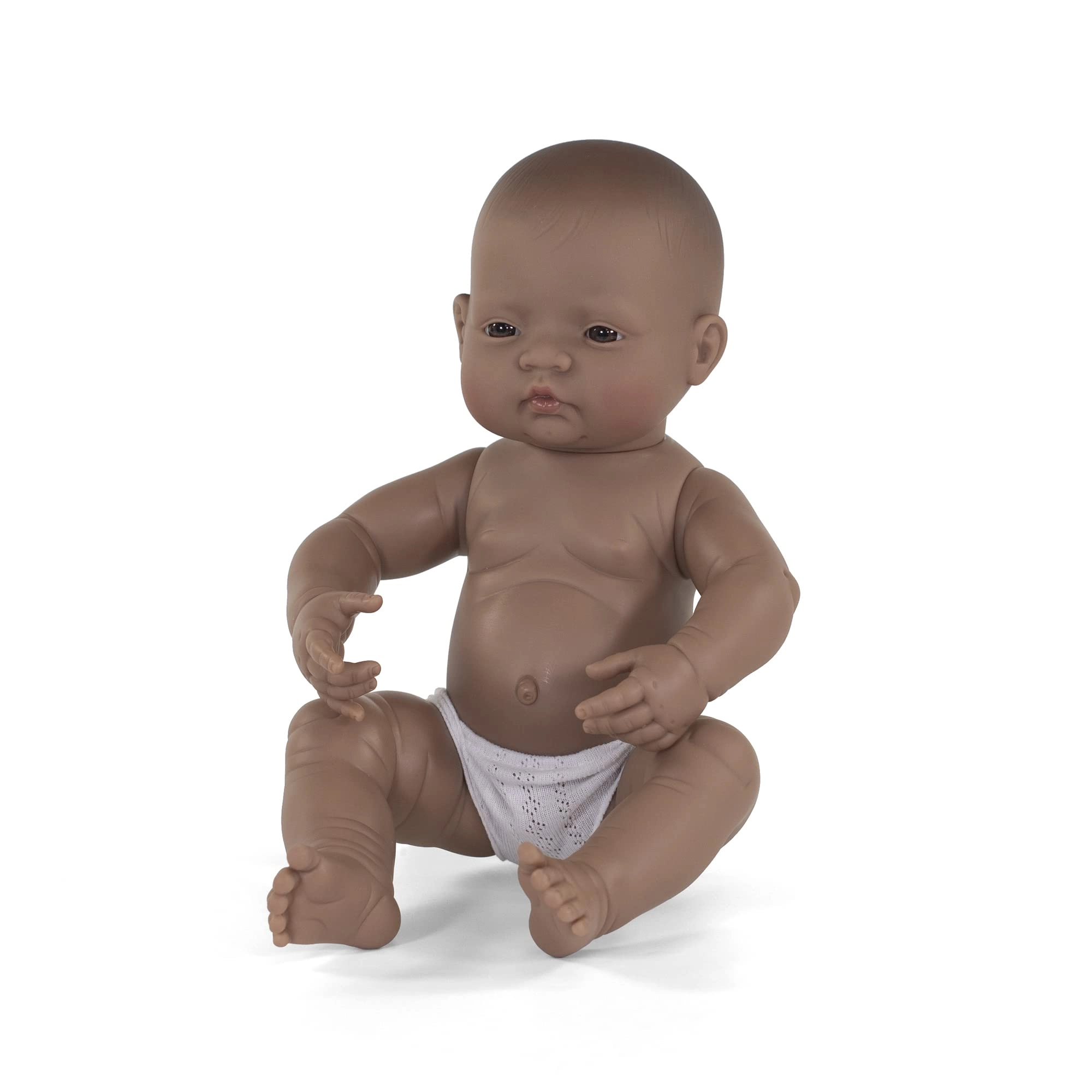 miniLAnD Hispanic Girl Newborn Doll - 40 cm Vinyl