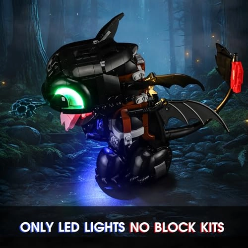 Light for LEGO 10375 How to Train Your Dragon: Toothless Set - Plastic How to Train Your Dragon: Toothless 1