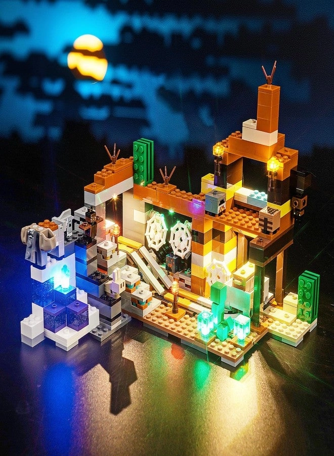 Brickshining LED Lighting Compatible with Lego The Badlands Mineshaft 21263, Light Kit Compatible with Lego 21263, Giving Light to Model, NOT Included The Model Set（Standard Version）