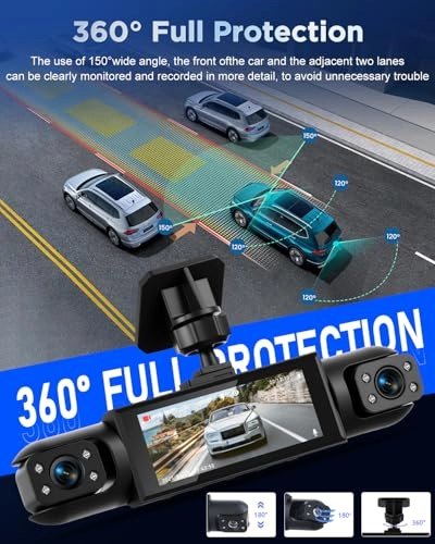 4 Channel Front and Rear Dash Cam - 1080P