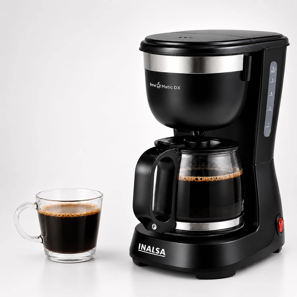Inalsa Brew Matic DX - 6 Cups Anti Drip Keep Warm