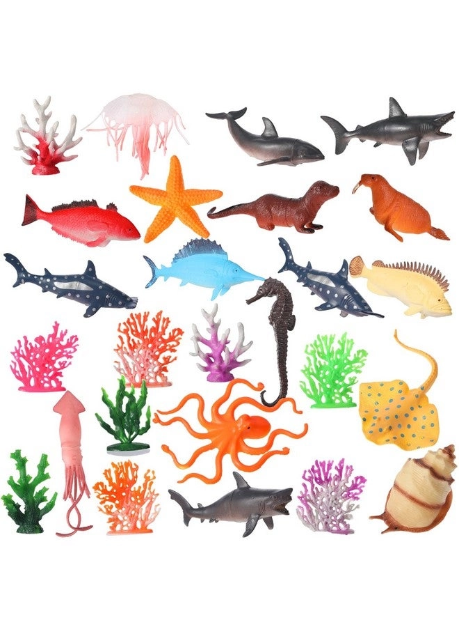 Ocean Animals Figures Diorama Kit - 26 pieces