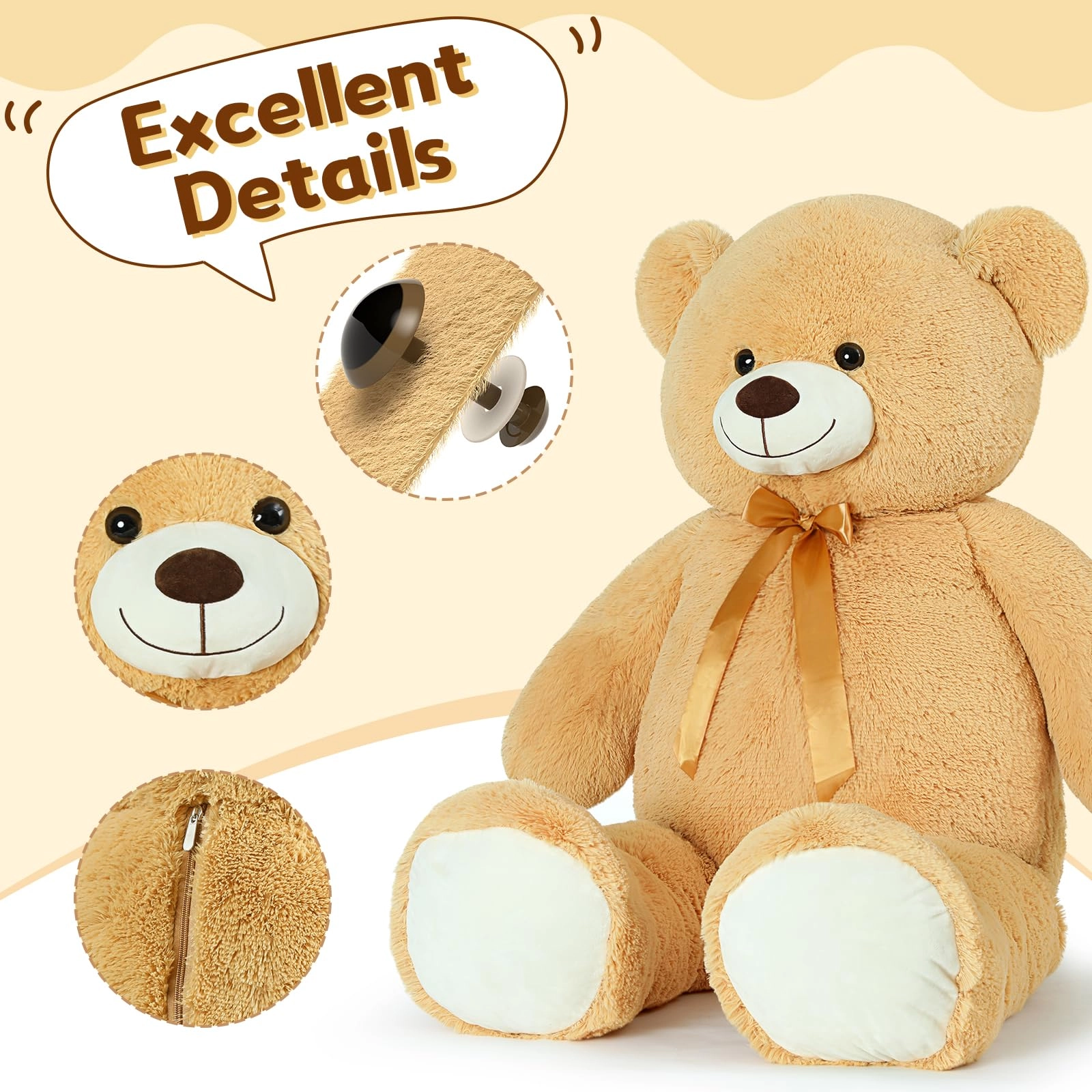 Teddy Bear - 52'' Dark Brown