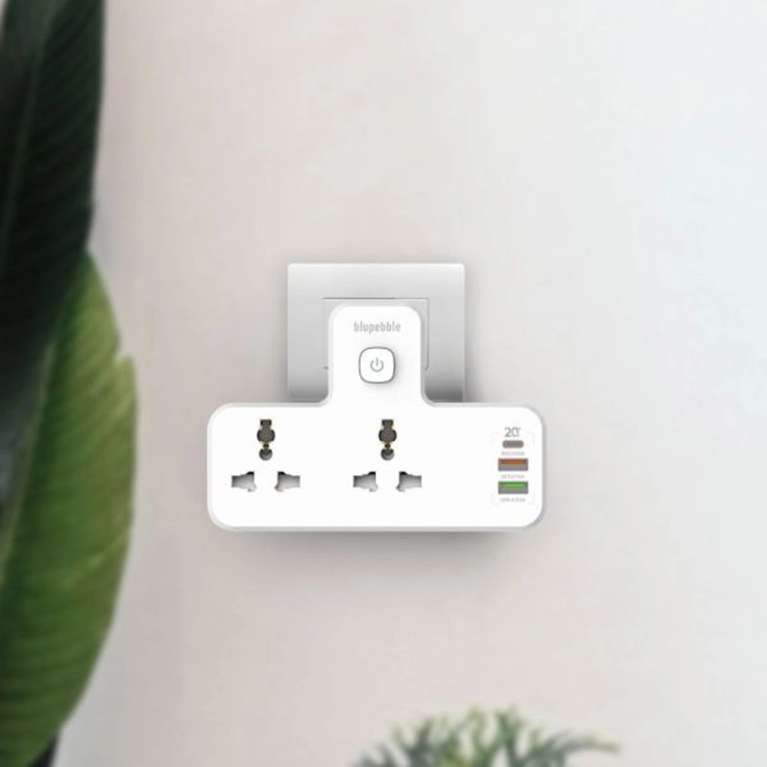 BP-WA190J2P-WH - 2 Universal Socket | USB Type A | USB 3.0 | USB Type C