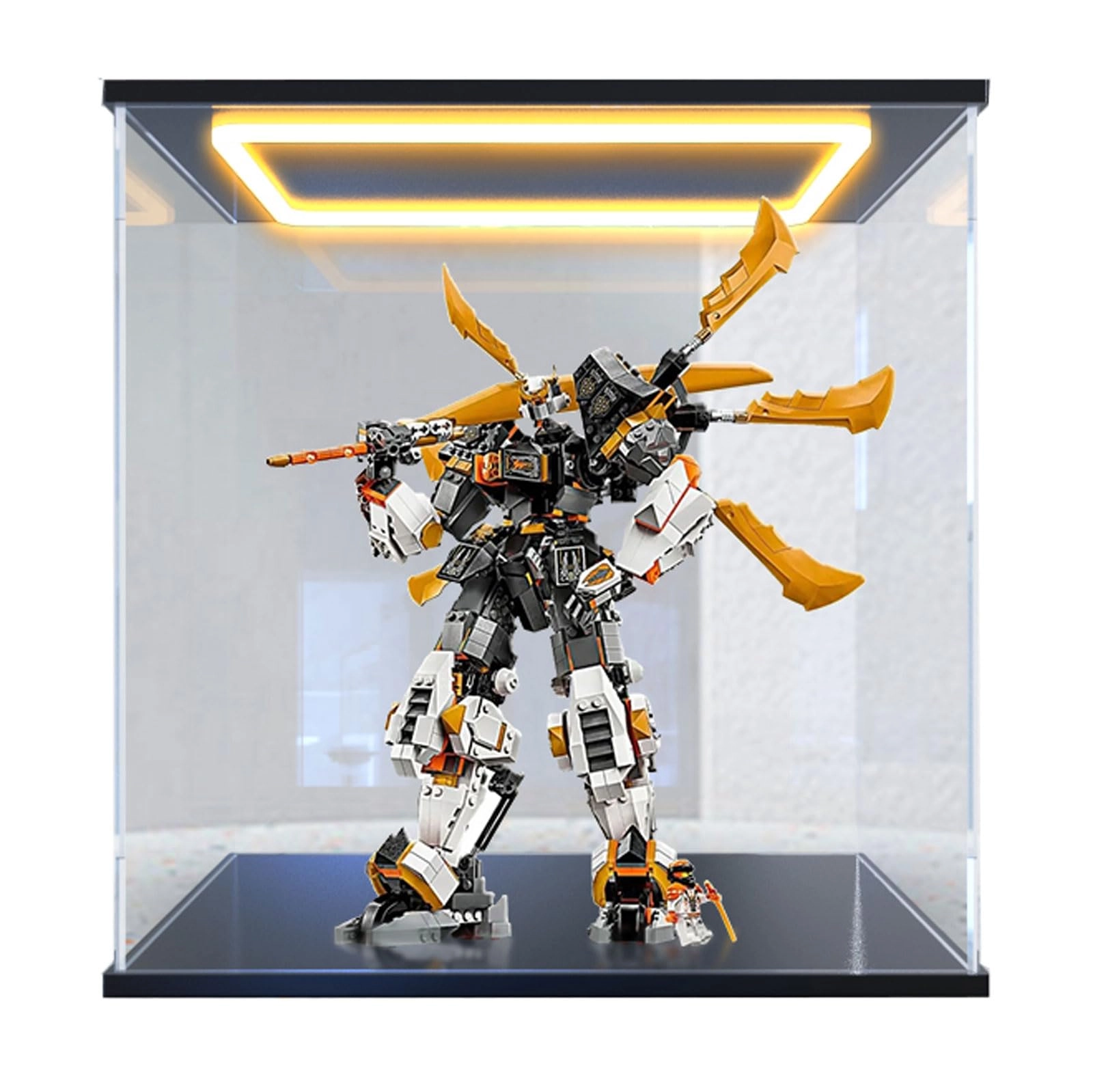 Acrylic display case (71821) - LED 45 x 30 x 45 cm Black