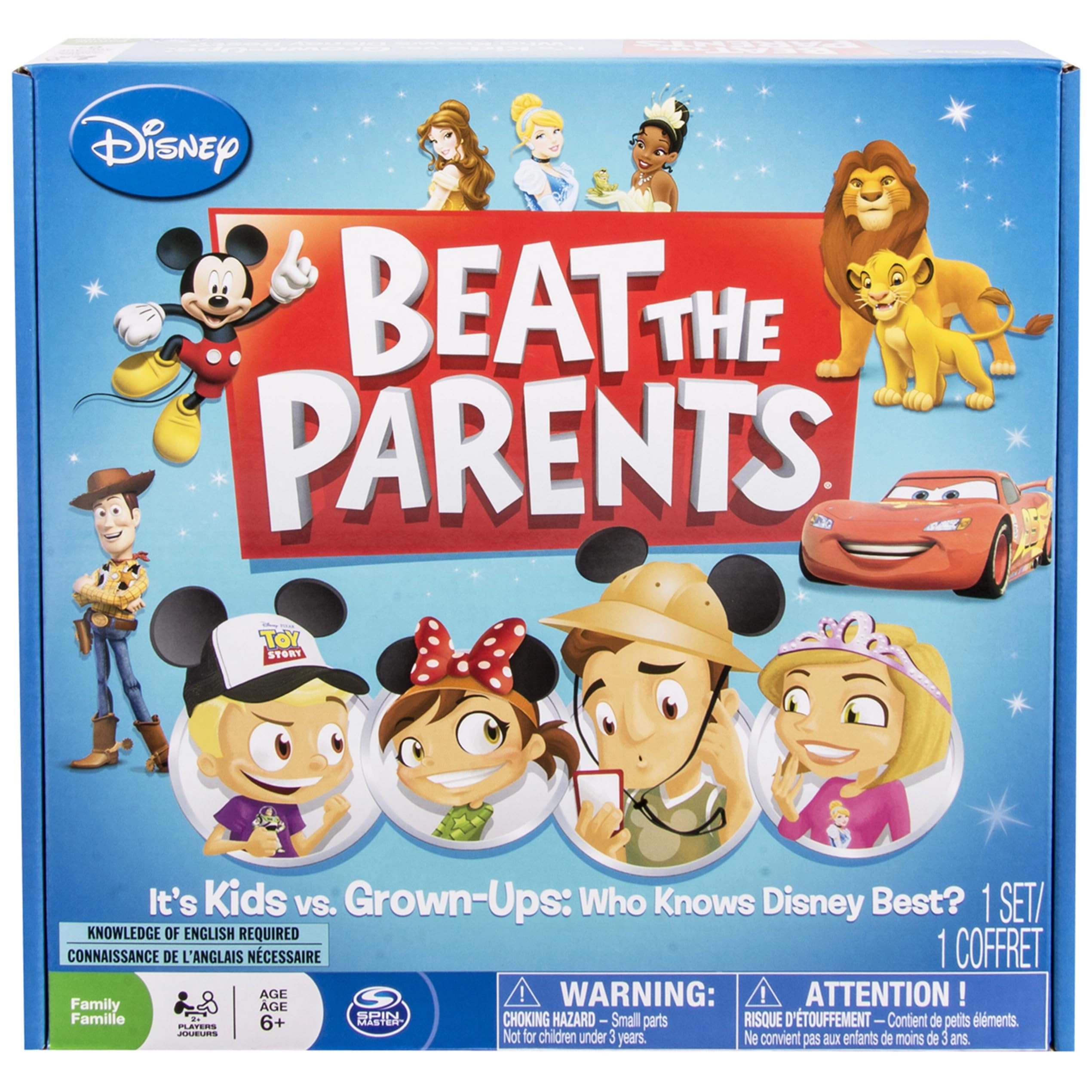 SPIN MASTER GAMES Disney Beat the Parents - English, Multilingual ages 6+