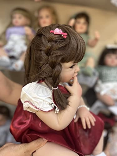 Reborn Doll - 60 cm Silicone Vinyl Brown Hair