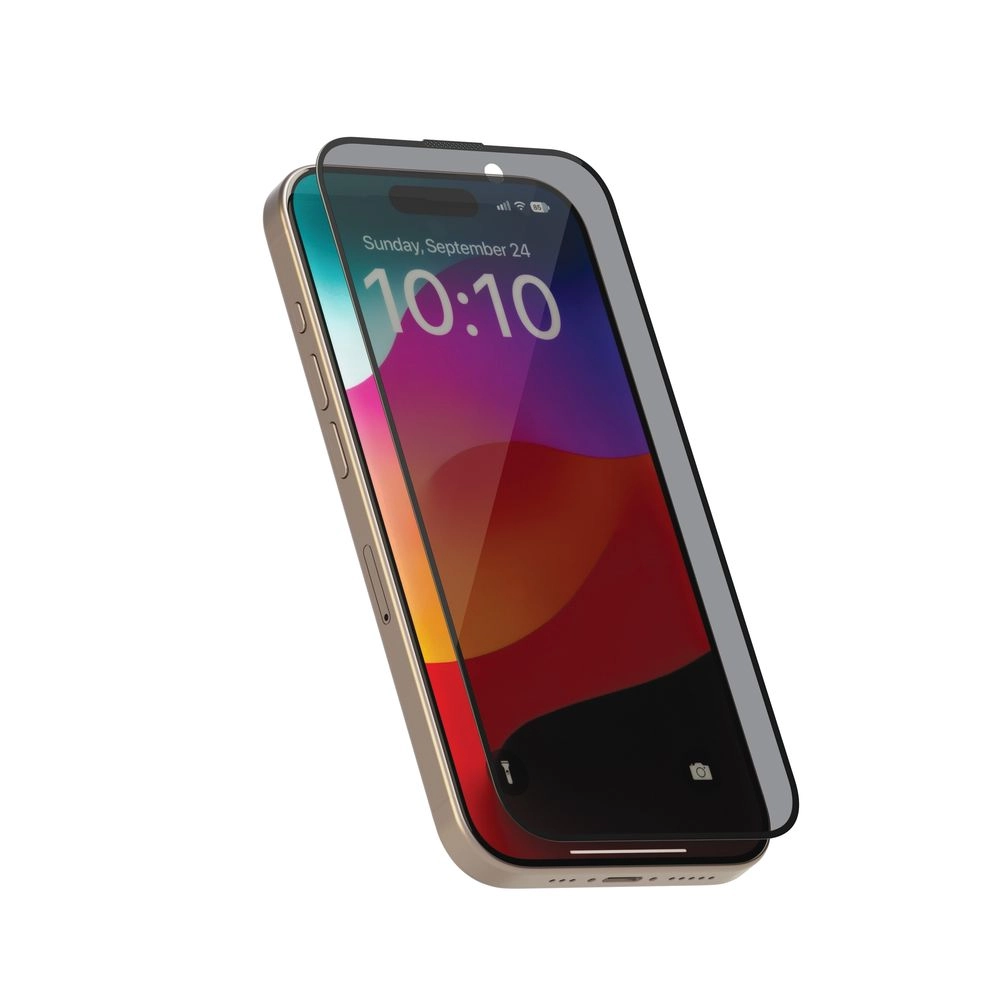 LEVELO Privacy Twice-Tempered Glass Screen Protector for iPhone 15