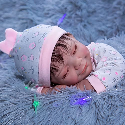 Reborn Baby Doll - 22 Inch Vinyl Brown Eyes