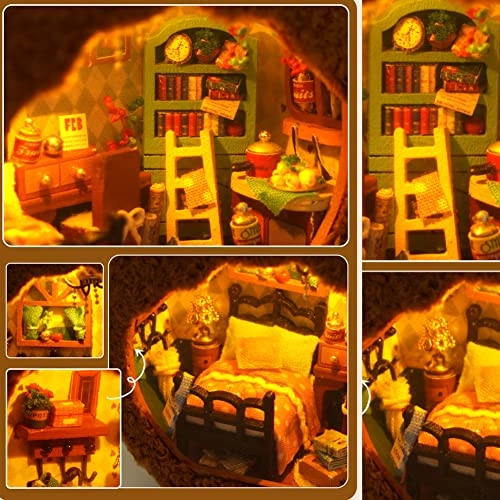 3D Wooden Puzzle Bookshelf Insert - Library of Books 1:24