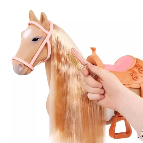 Hair Play Horse - 20-inch for 18-inch dolls Includes saddle & accessories Ages 3+