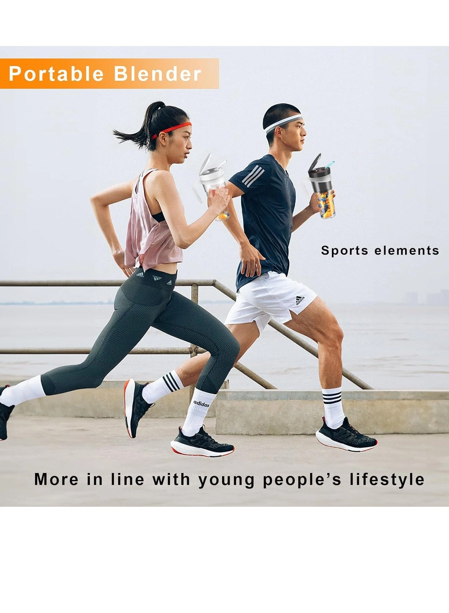 Wireless Portable Personal Blender - USB Rechargeable Waterproof