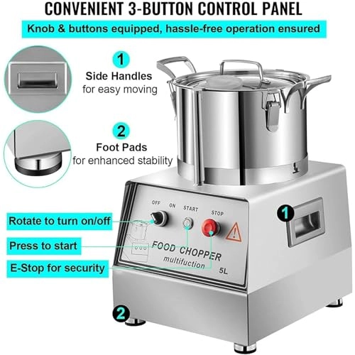 Electric Vegetable Chopper - 6L/9L/15L 1200W/1800W