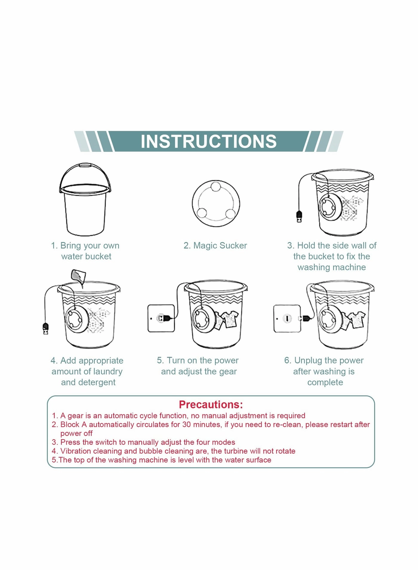 Portable Mini Washing Machine