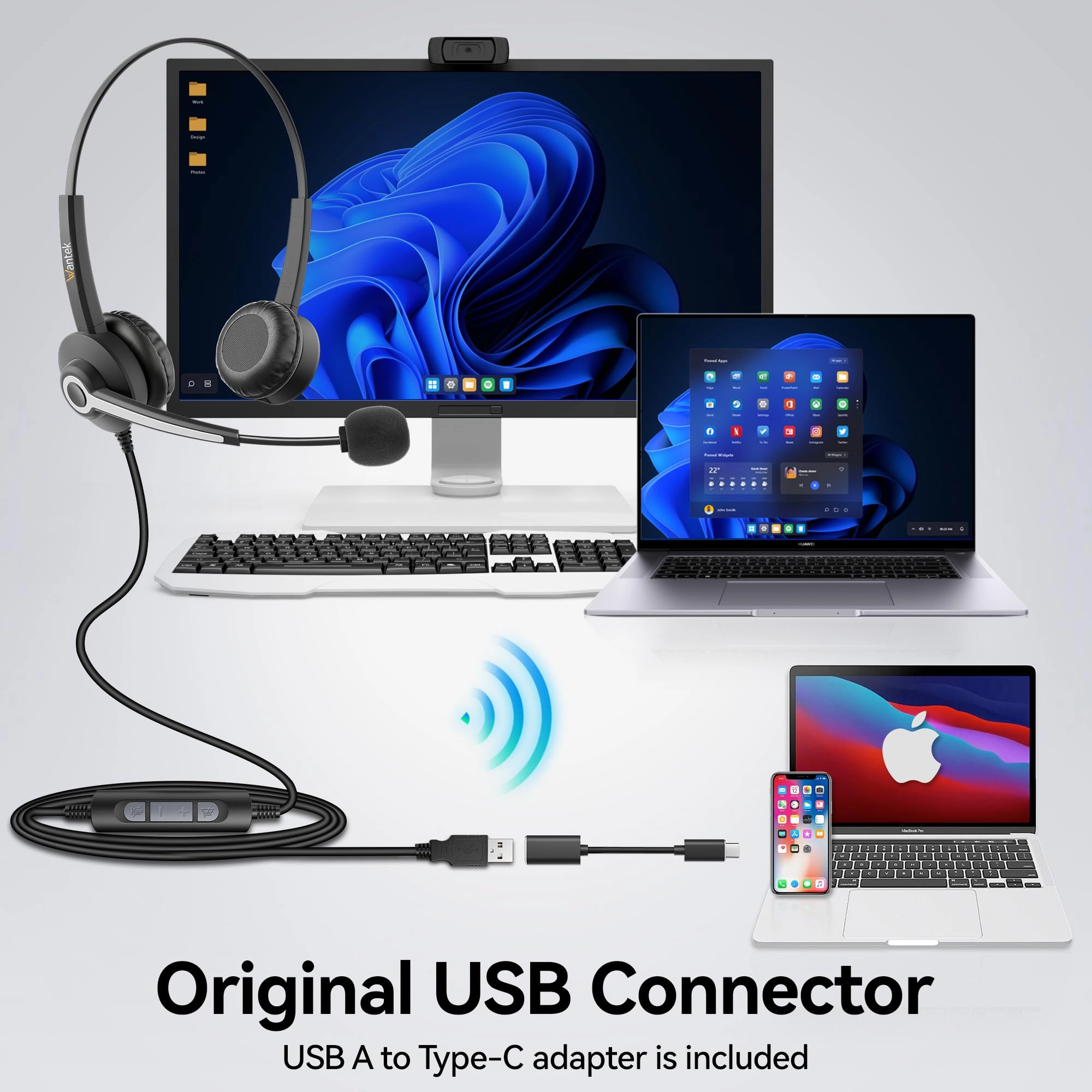 682NUSB Wired Headset