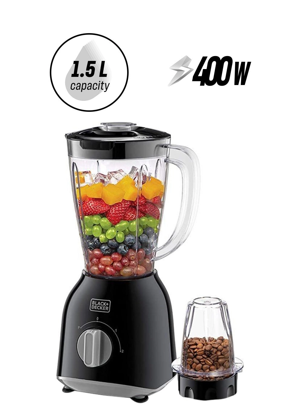 BX365J - Blender with 2 Grinder Mills