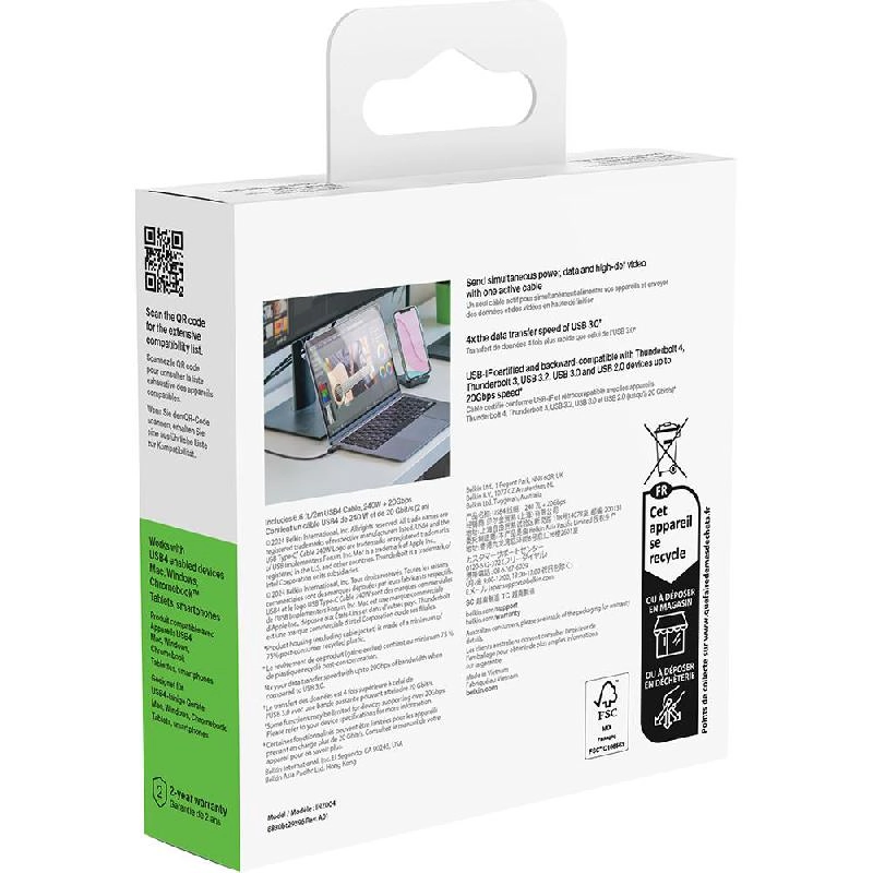 Connect Cable 240W USB4 to USB4 2m