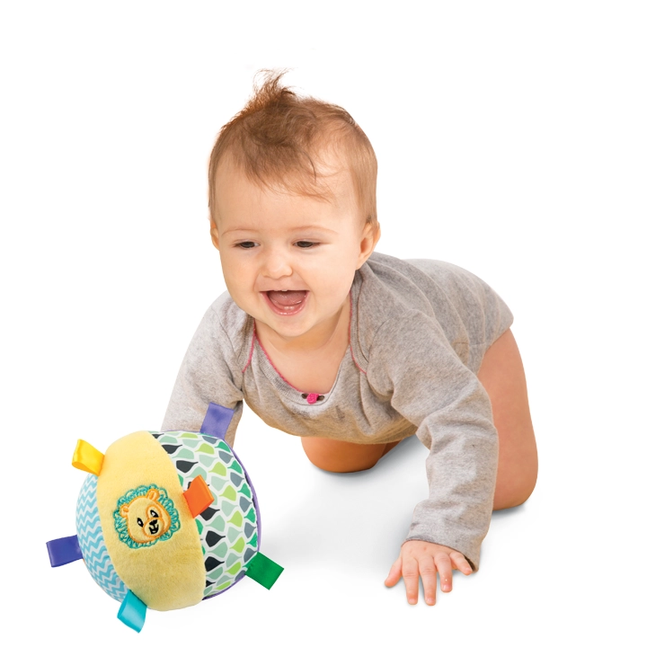 Caesar The Lion Soft Rattle Ball - Suitable for 3 months & above