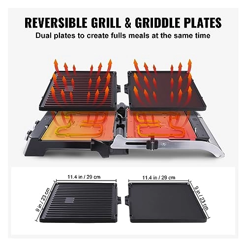 Commercial Electric Griddle - 114x9 inch 29x23 cm