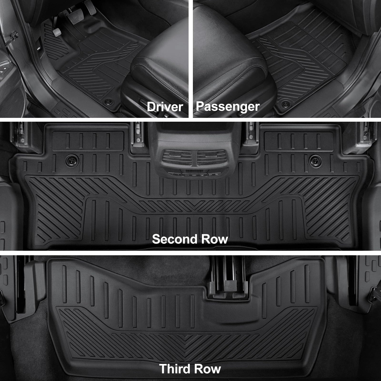 Floor Mats - Honda Pilot 2016-2022 8 Passengers