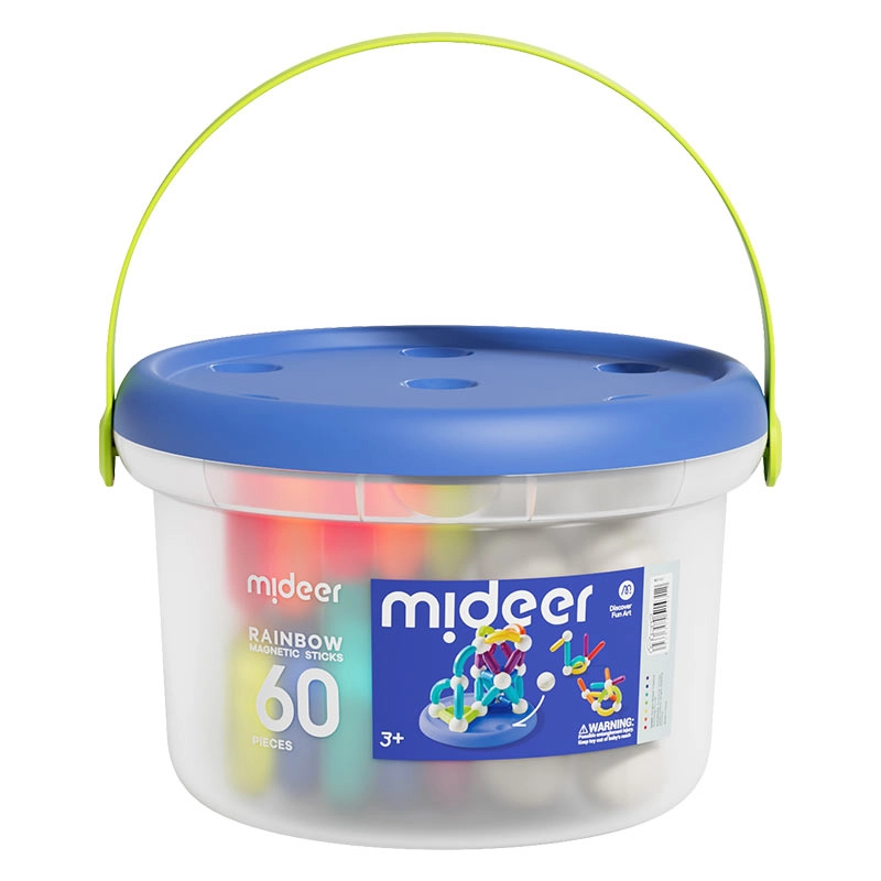MIDEER Magnetic Sticks - Suitable for 3 years & above 60 Pcs