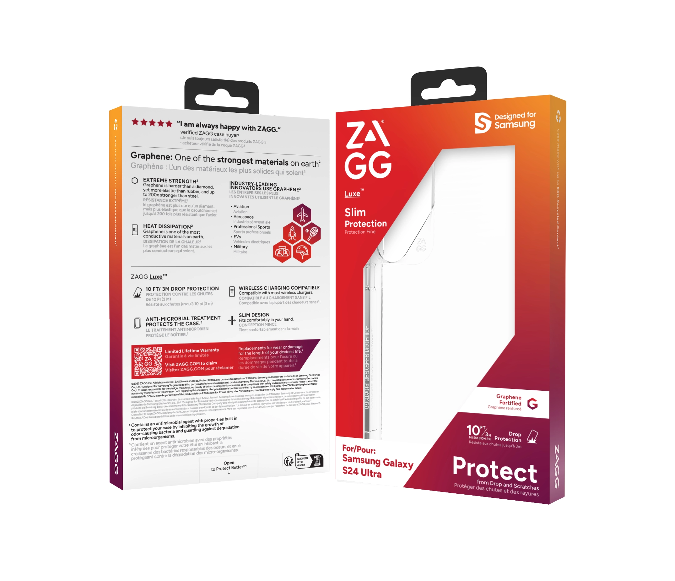 Luxe - Clear + Screen Protector Case for Galaxy S24 Plus