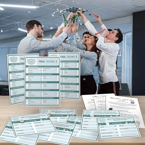 Office Party Feud Game - 18 cards Team Building