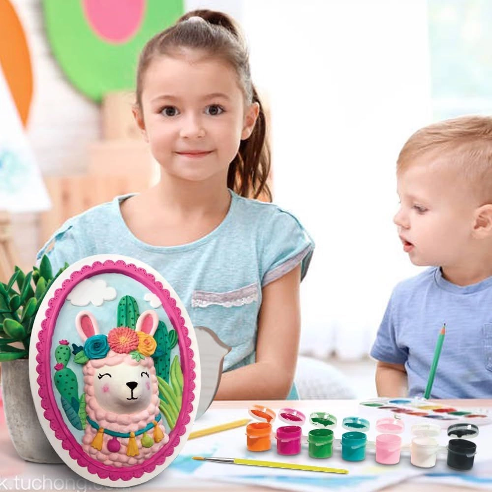 3D Plaster Llama Frame - 6+ years