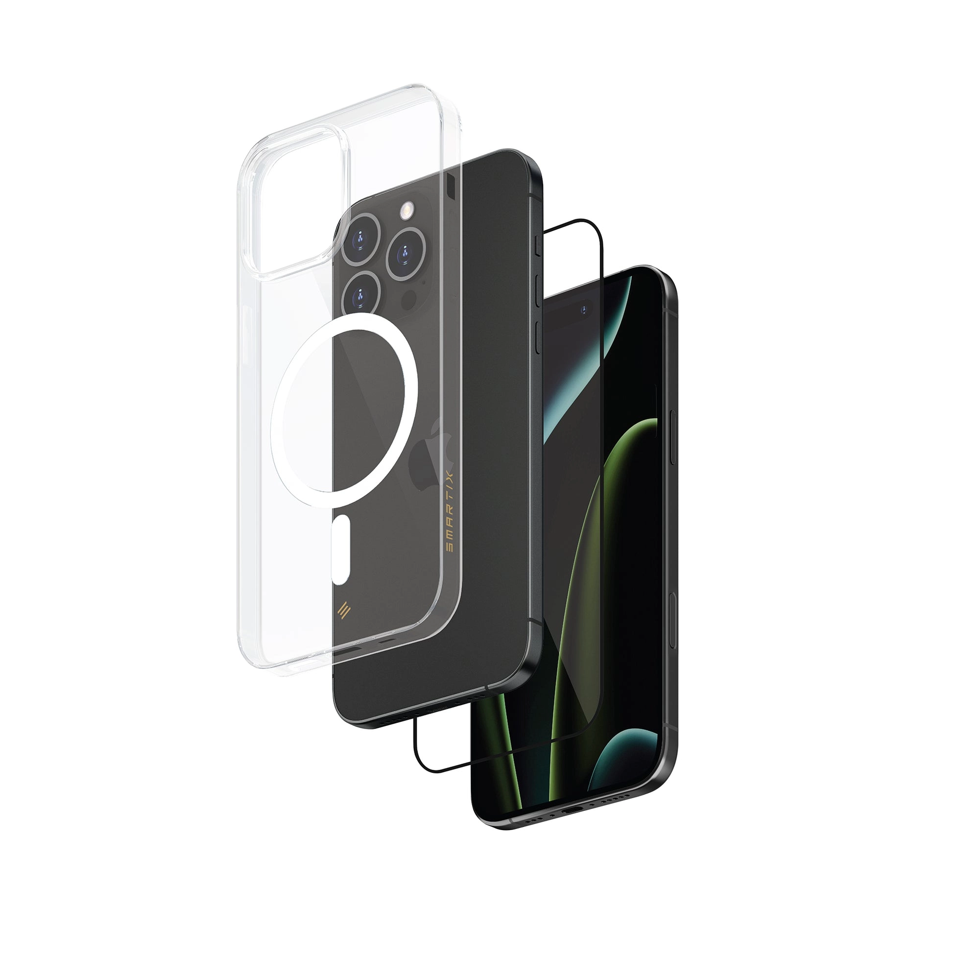 Smart SM16PRBNPV Case & Glass with MagSafe for iPhone 16 Pro