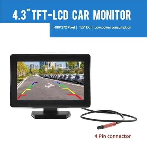 Rear View Camera with Monitor - Night Vision Wired