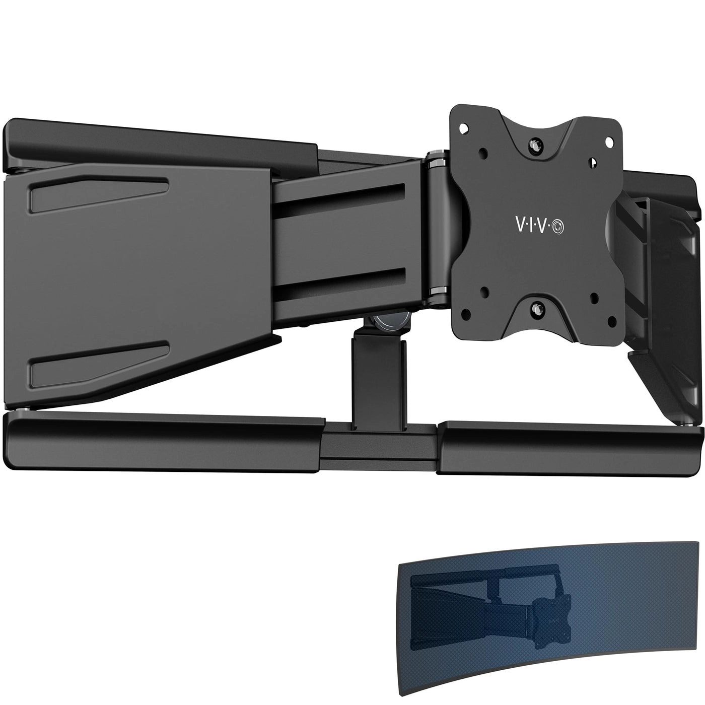 VIVO Telescoping Ultrawide Monitor Wall Mount - 49 inch 44 lbs