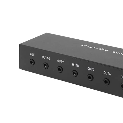 10 Channel Headphone Amplifier - Portable Built in Equalizer