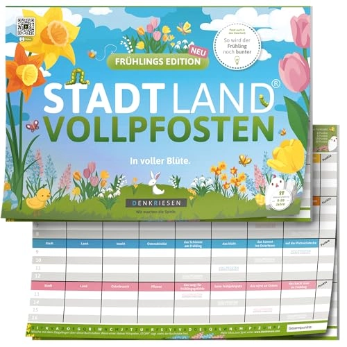 Stadt Land VOLLPFOSTEN: Spring Edition - Game Pad (German)