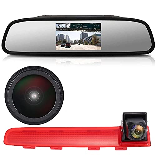 rear view mirror - 4.3 Inch + rear view camera - Super HD 1280p