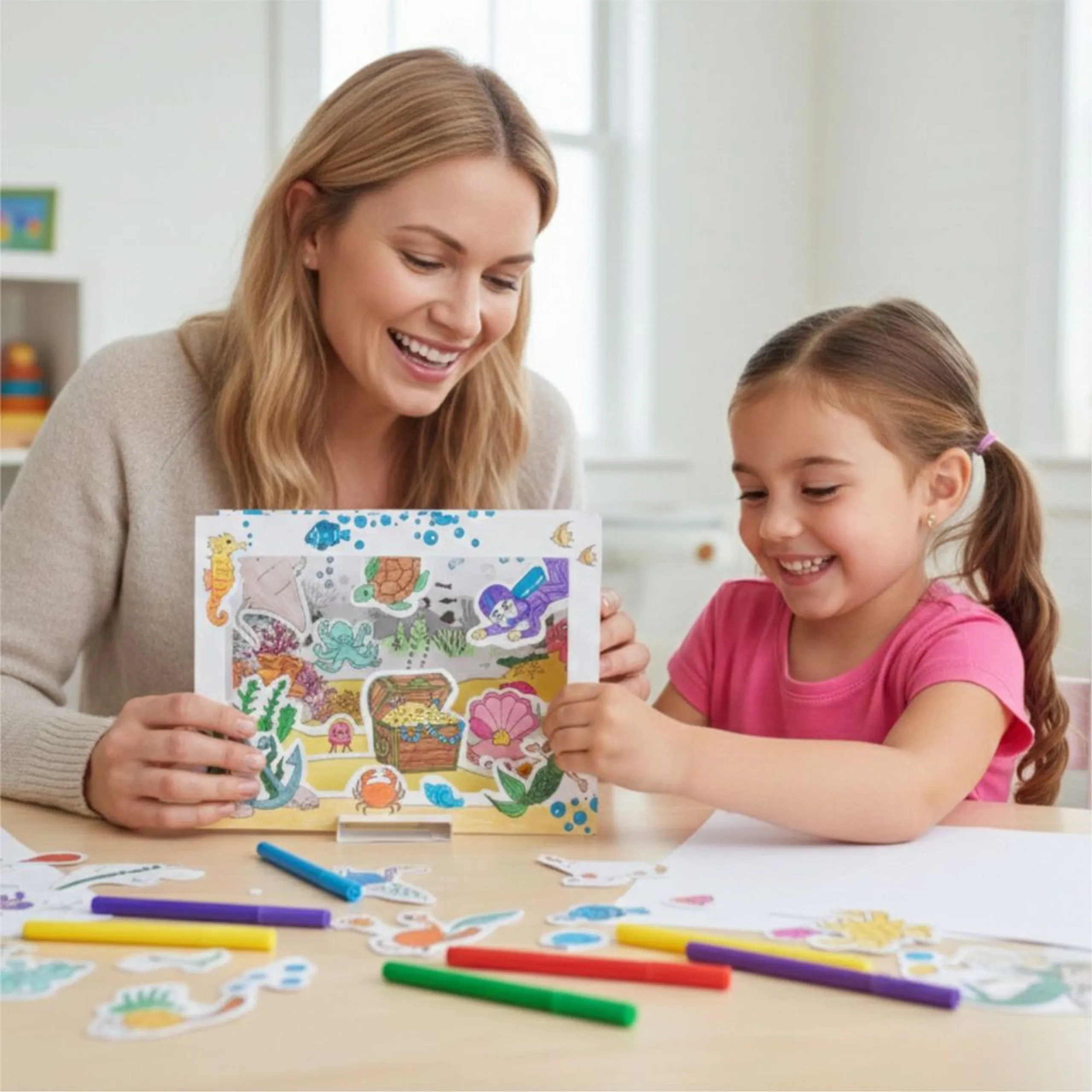 3D World Ocean Adventure - Art & Craft Kit 3+ years