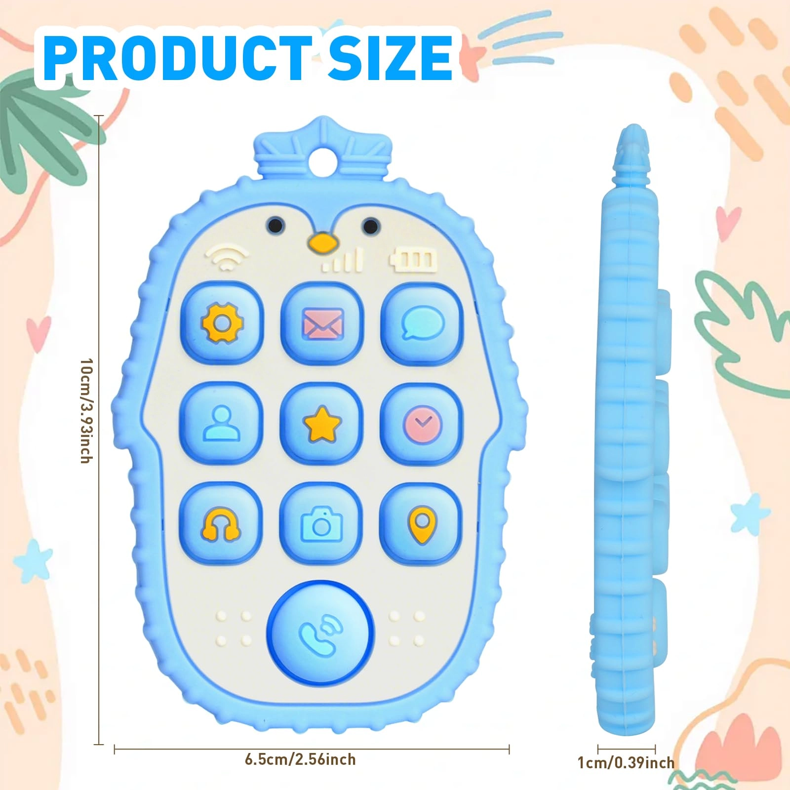 Phone Press Teether - Silicone